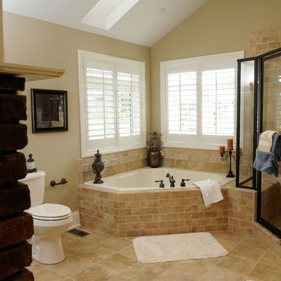 Corner Whirlpool Tub Design Ideas, Pictures, Remodel, and Decor .