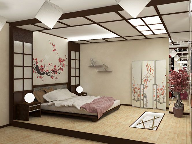 Japanese Bedroom Design Ideas: furniture, accessories, decor in .