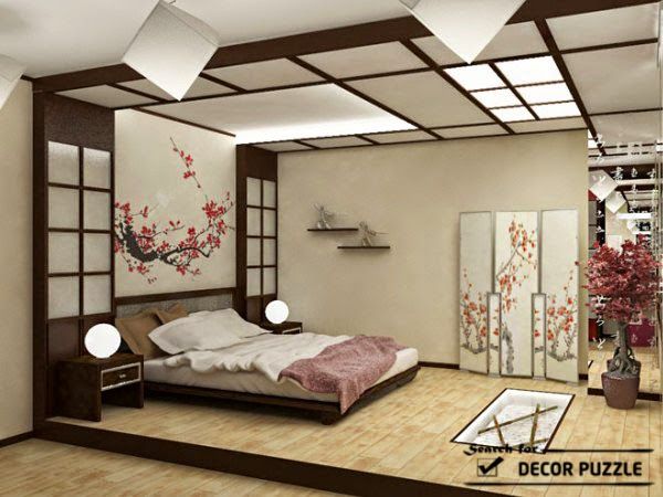 6 Japanese Bedroom Furniture and Decoration Ideas | Japanese style .