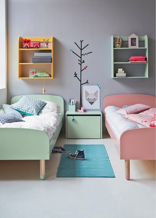 19 Stylish Ways to Decorate your Children's Bedroom | Kids single .
