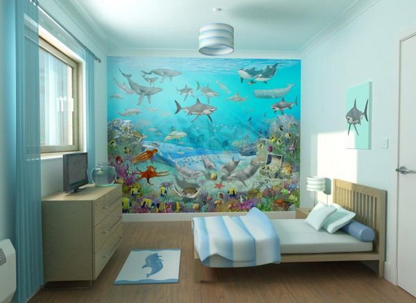 Ocean Wall Murals Kids Bedroom Decorating Ideas | Ocean themed .