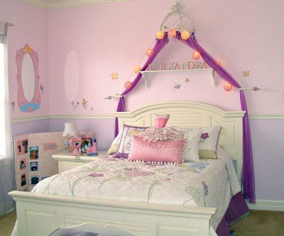 Girl's Princess Themed Bedroom - Kids' Room Decorating Ideas .