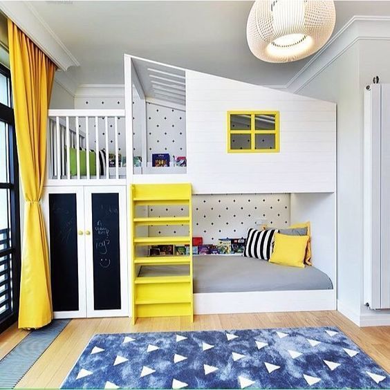 15 Inspirational Examples To Refresh The Kids Room With Yellow .