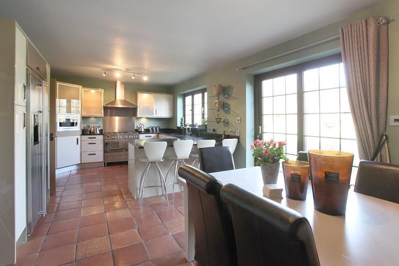 photo of contemporary beige white kitchen kitchen diner | Kitchen .