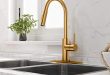 Gold Kitchen Faucet with Pull Down Sprayer, Kitchen Faucet Sink .