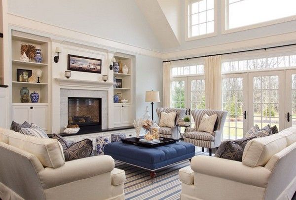 How to Decorate Large Living Room | Modern farmhouse living room .