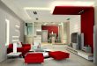 Living Room Decorating Ideas With Red And White Color Shade Looks .