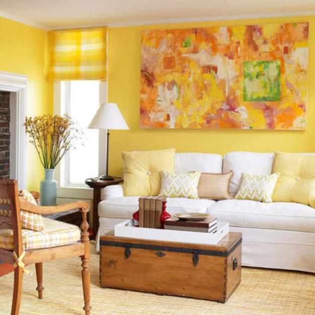 Luminous Interior Design Ideas and Shining Yellow Color Schem