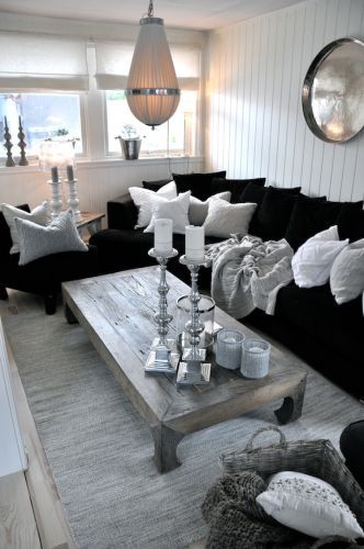 Black and silver living room. Find more black and silver living .