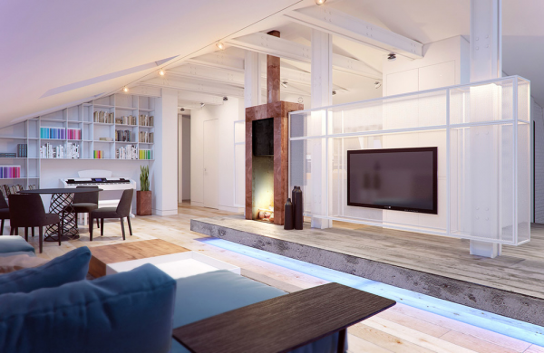 A 2 Bedroom Flat in Kiev with Sleek Contemporary Features .