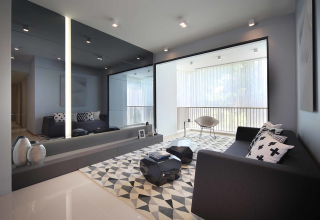 Wandervale Show Units - Warm & Luxury - Modern - Living Room .