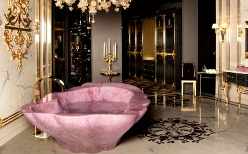 Your Luxury Bathroom Decor Needs A Rose Quartz Crystal Bathtu
