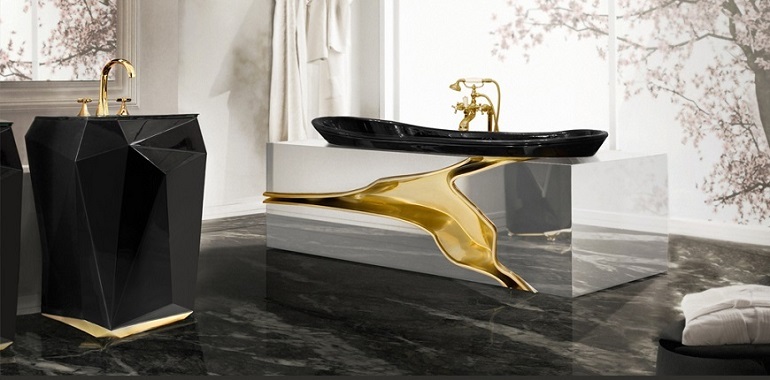 Bathroom Decor Ideas For a Dark And Luxury Interior Desi