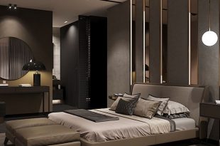 Bedroom in contemporary style on Behance | Luxury bedroom master .