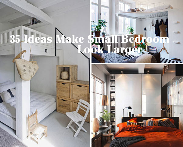 35 Inspiring Ideas To Make Your Small Bedroom Look Larger .