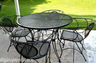 Patio Table and Chair Update | Painting patio furniture, Metal .