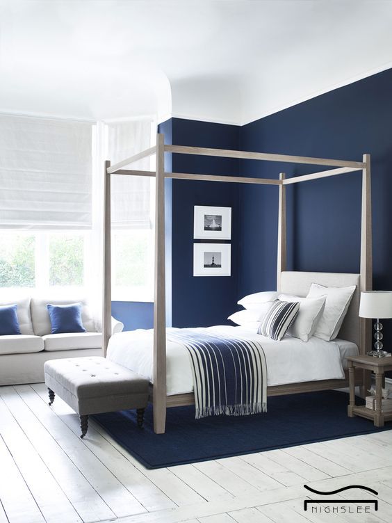 blue bedroom idea white blue design minimalist | Blue bedroom .