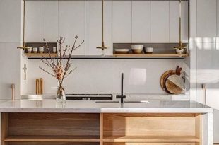 Warm minimalist kitchen | Scandinavian kitchen design, Timber .