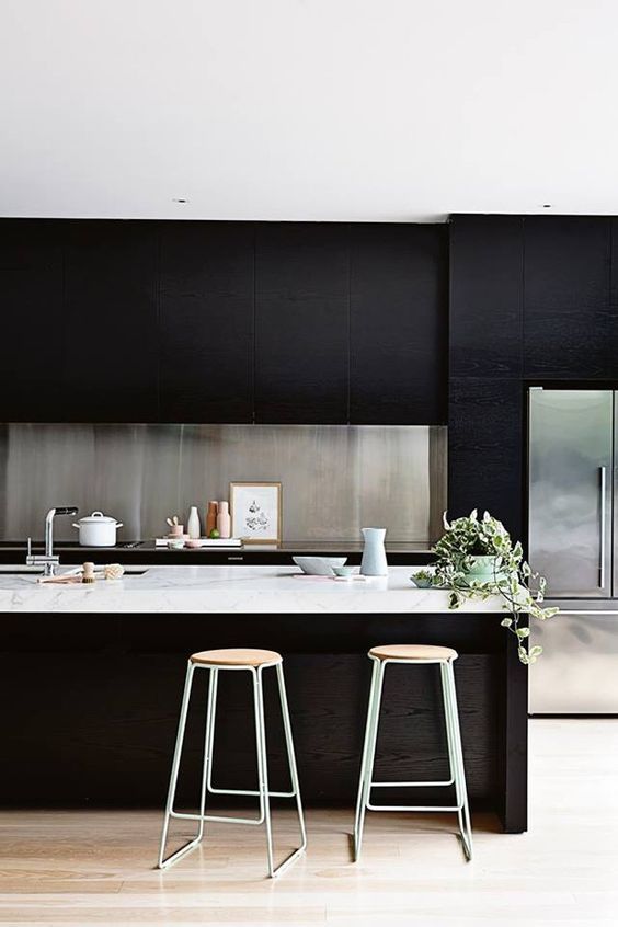 21 Ways To Make a Bold Statement With Black Kitchen Cabinets .