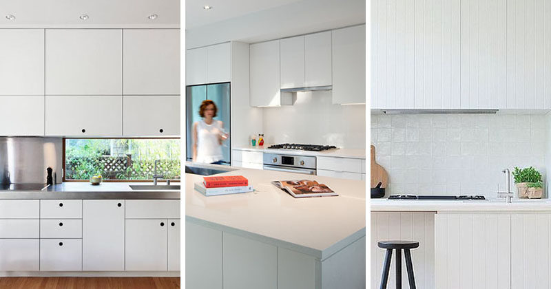 Kitchen Design Idea - White, Modern and Minimalist Cabine