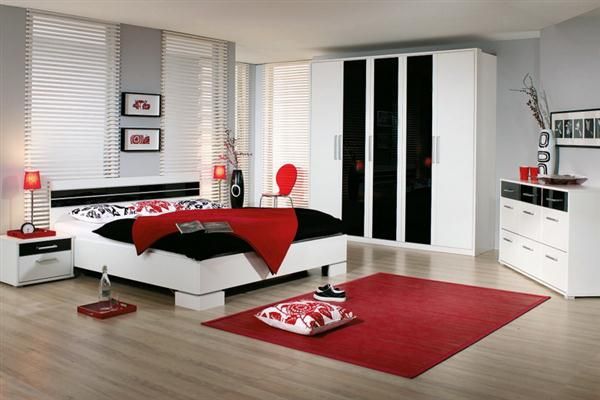 Minimalist Red Bedroom Design Ideas