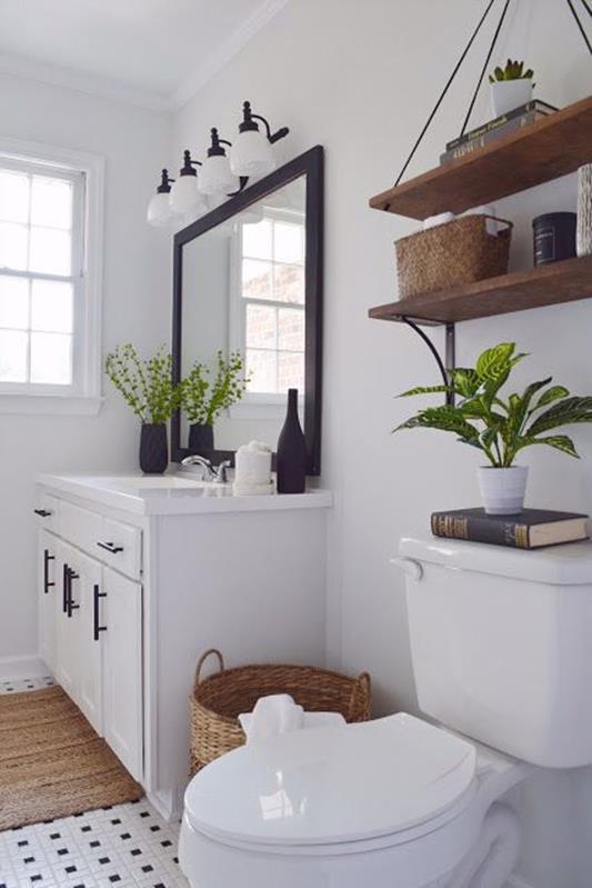 39 Stunning Modern Farmhouse Bathroom Decor - Go DIY Ho