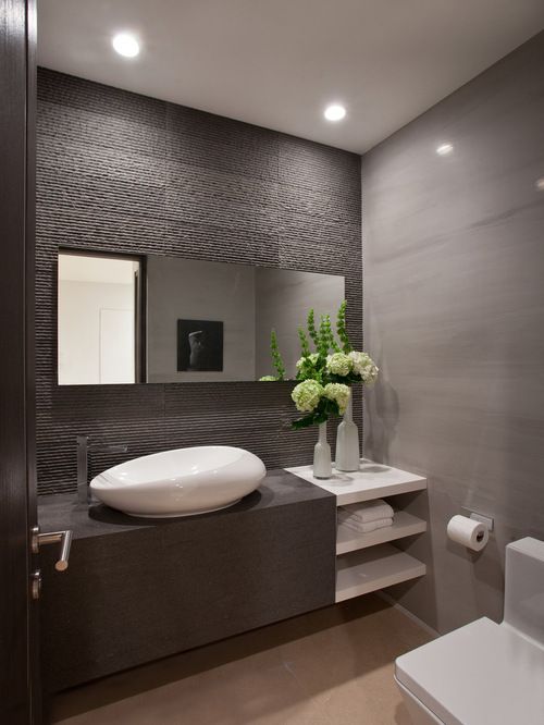 45 Luxurious Powder Room Decorating Ideas | Minimalist bathroom .