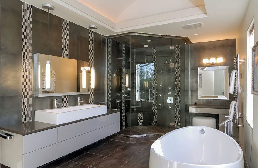 40 Modern Bathroom Design Ideas (Pictures) | Modern master bathro