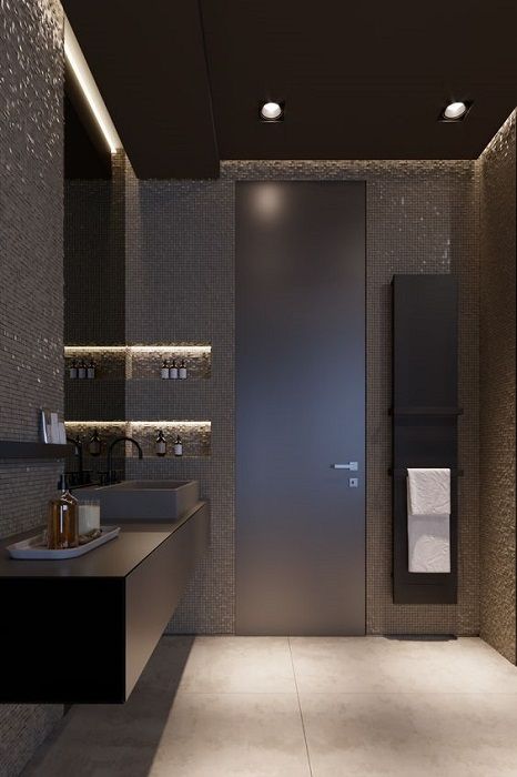 FIND OUT: The Dark Bathroom Design Ideas & Tips | Modern bathroom .