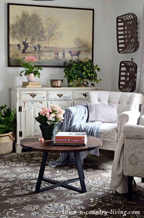 Modern Country Home Tour: Spring 2019 | French country living room .