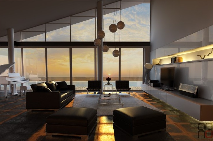 Dark Interior Style - Modern Luxury Living Room Ideas - RooHo
