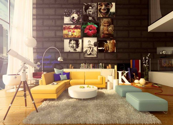 20 Pop Decorating Ideas for the Living Room | Home Design Lov