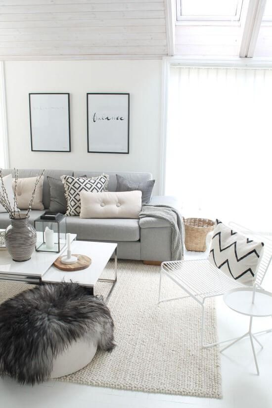 50 Modern Nordic Living Room Design Ideas | Living room .