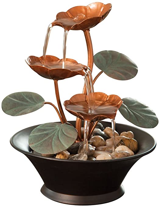 Amazon.com: Bits and Pieces - Indoor Water Lily Water Fountain .