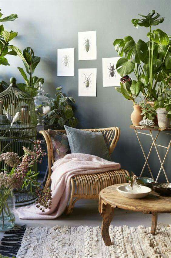 Living room idea #livingroom #homedecor #roomdecor #green #nature .
