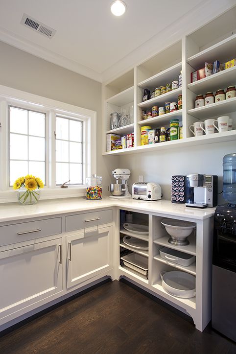 Kitchen pantry with open shelves | Open kitchen shelves, Open .