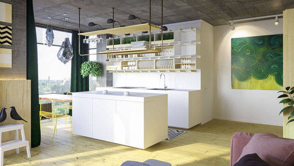 Open Kitchen Shelving for Sleek Kitchen Design Ideas - RooHo
