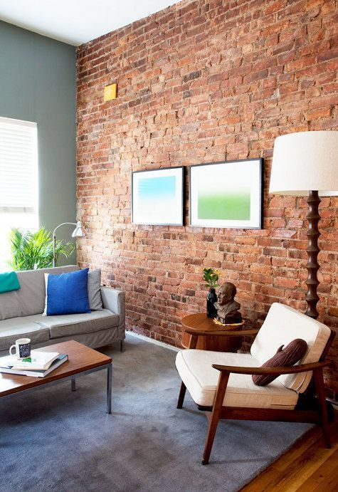 Realistic Brick Wallpaper | Brick interior, Exposed brick walls .