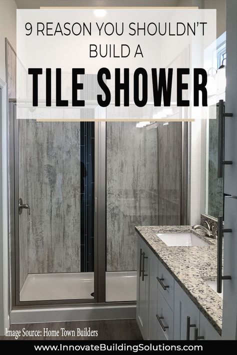 9 Reasons You Shouldn't Build a Tile Shower | Shower wall panels .