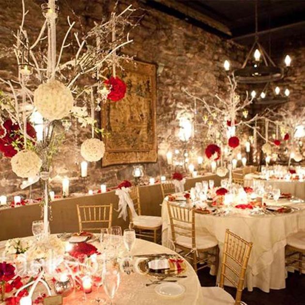 Corporate Holiday Party Theme: Holiday Lights | Red rose wedding .