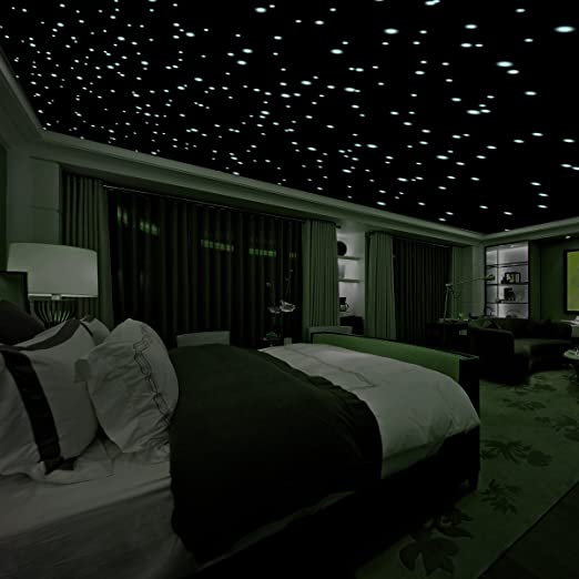 Amazon.com: Realistic 3D Domed Glow in The Dark Stars,606 Dots for .
