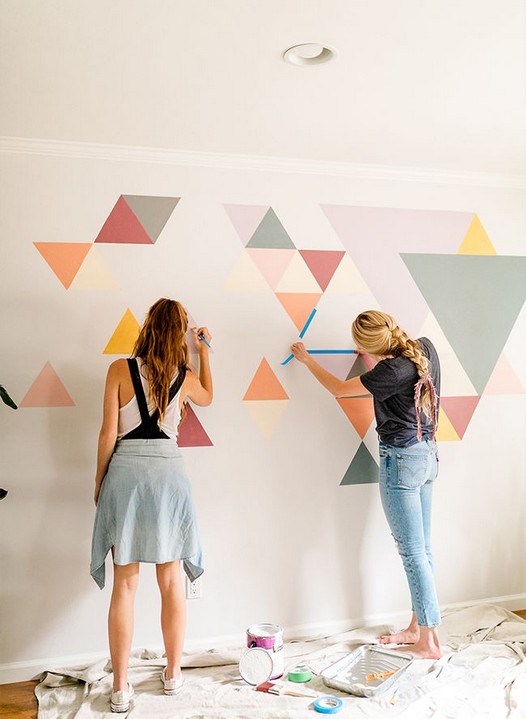 21+ DIY Wall Painting Ideas To Refresh Your Home #DIYWallPainting .