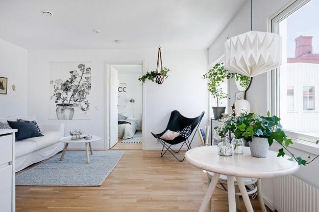 Black White Decorating Ideas in Scandinavian Style to Make Small .