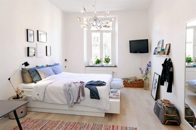 18 Bright and Airy Scandinavian Bedroom Design Ide