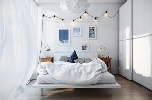 Scandinavian Bedroom Design For Woman With A White Color Scheme .