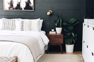 Bold Black Accent Wall Ideas | Scandinavian bedroom decor, Home .