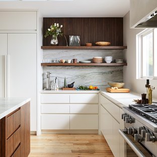 75 Beautiful Scandinavian Kitchen With Stainless Steel Appliances .