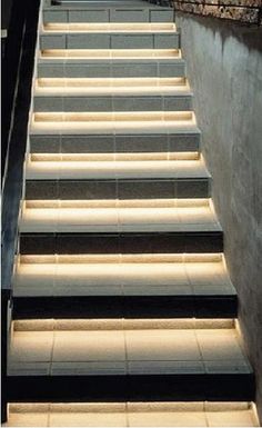 50 Best LED Lighting Ideas for Staircases images | Stair lighting .