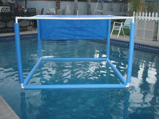 Floating Shade | Pool shade, Diy pool, Pool noodle craf