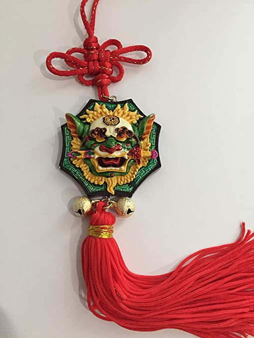 Amazon.com: Luckythings Feng Shui Chinese Hanging Key Chain Hong .